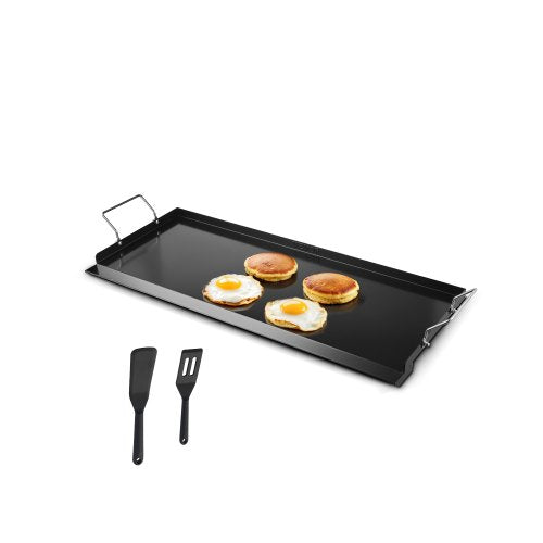 VEVOR Carbon Steel Griddle, 32x14 inch Universal Flat Top Rectangular Plate, Gas Grill Griddle for BBQ Grill, Teppanyaki, Portable Family Cookware with Handle, for Camping Tailgating Party - DCJPTG3214INVTJ16V0 - view 2