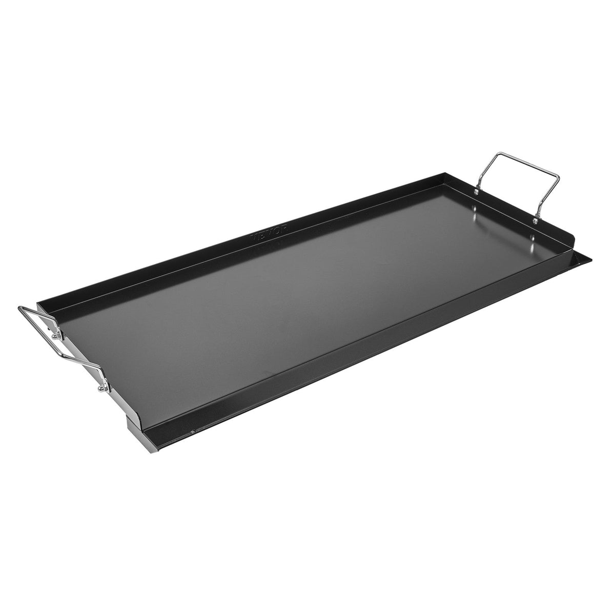 VEVOR Carbon Steel Griddle, 32x14 inch Universal Flat Top Rectangular Plate, Gas Grill Griddle for BBQ Grill, Teppanyaki, Portable Family Cookware with Handle, for Camping Tailgating Party - DCJPTG3214INVTJ16V0 - view 10