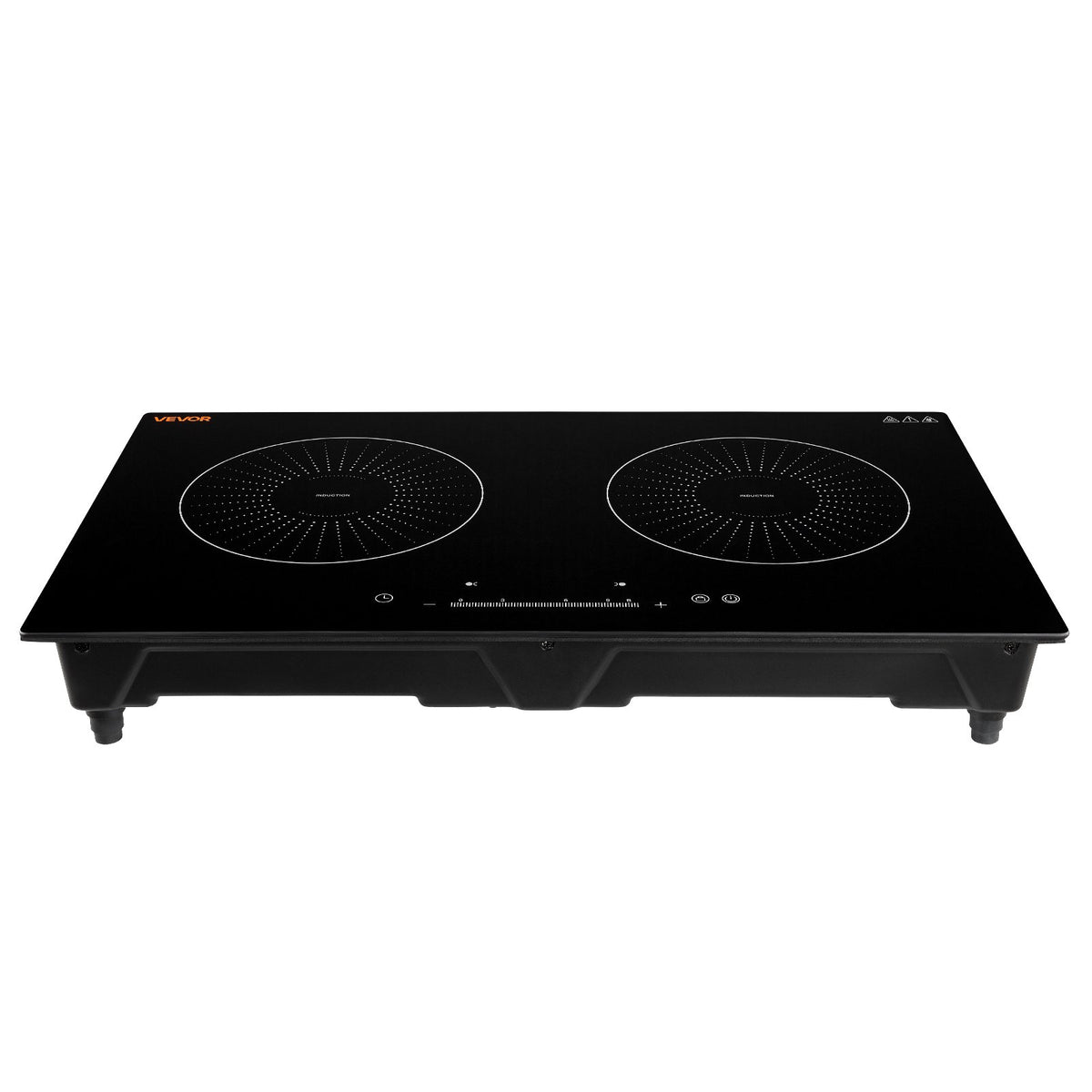 VEVOR Induction Cooktop 24inch 2 Burners Built-in Electric Stove 110V 1800W, Low-Power Continuous Heating, Induction Burner, with 9 Power Levels, LED Touch Screen, and Child Lock, for Kitchen, RV - DCL2BURNERS2Y2EQE001V1 - view 10