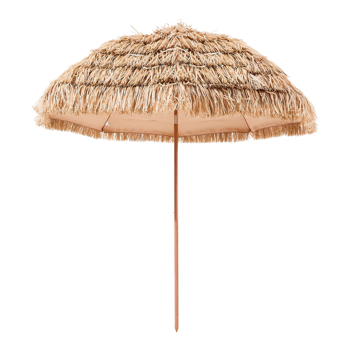 VEVOR Tiki Umbrella, 8 ft Thatched Patio Umbrella with Tilt, Hawaiian Style Beach Parasol with Durable PP Thatch and 8 Metal Ribs, Grass Pool Umbrellas for Beach, Patio, Poolside, Backyard & Garden - DCS8FTKQXJD0RL2PX001V0 - view 10