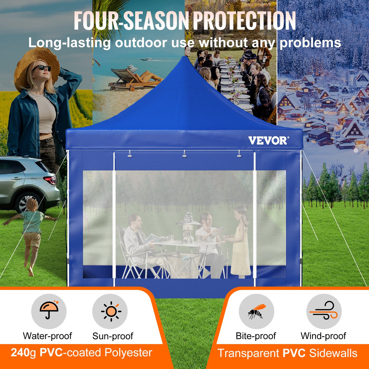 VEVOR Pop Up Canopy - Select Your Configuration - DCSLTZP1010FTHPWAV0 - view 3