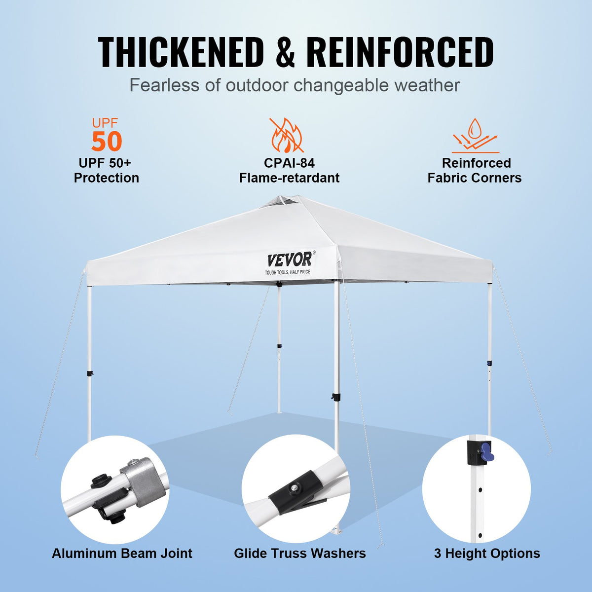 VEVOR Canopy Tent - Select Your Configuration - DCSTPB10X10FT24D7V0 - view 3