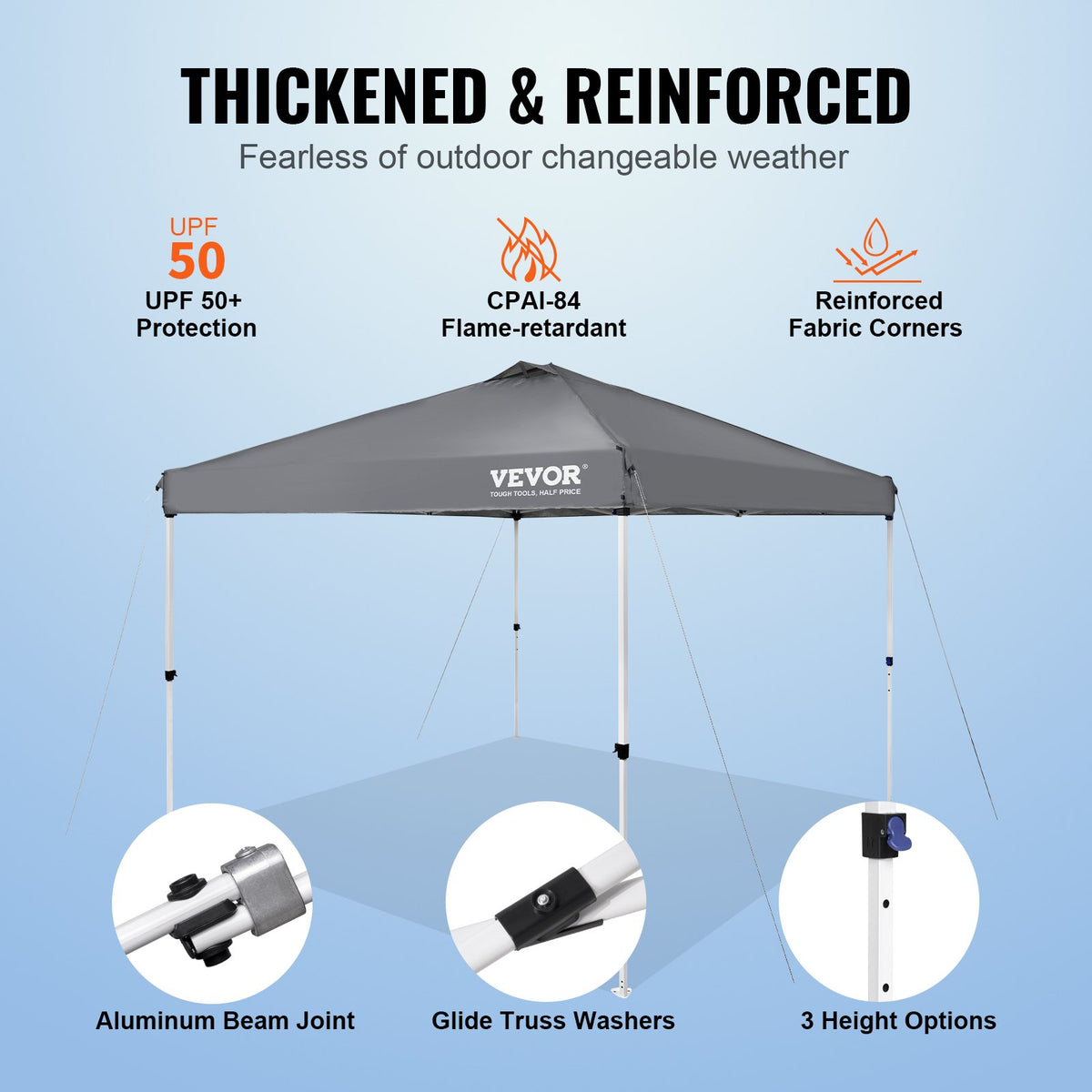 VEVOR Canopy Tent - Select Your Configuration - DCSTPS10X10FTASXAV0 - view 3