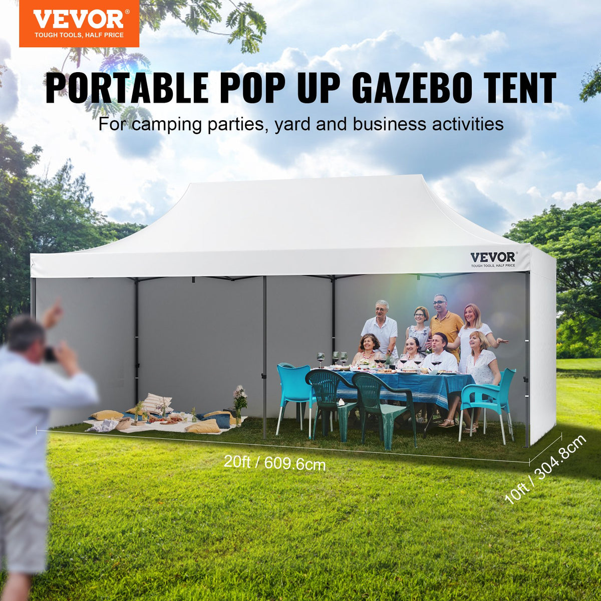 VEVOR Pop Up Canopy - Select Your Configuration - DCSYPBS1020FTSS9LV0 - view 2