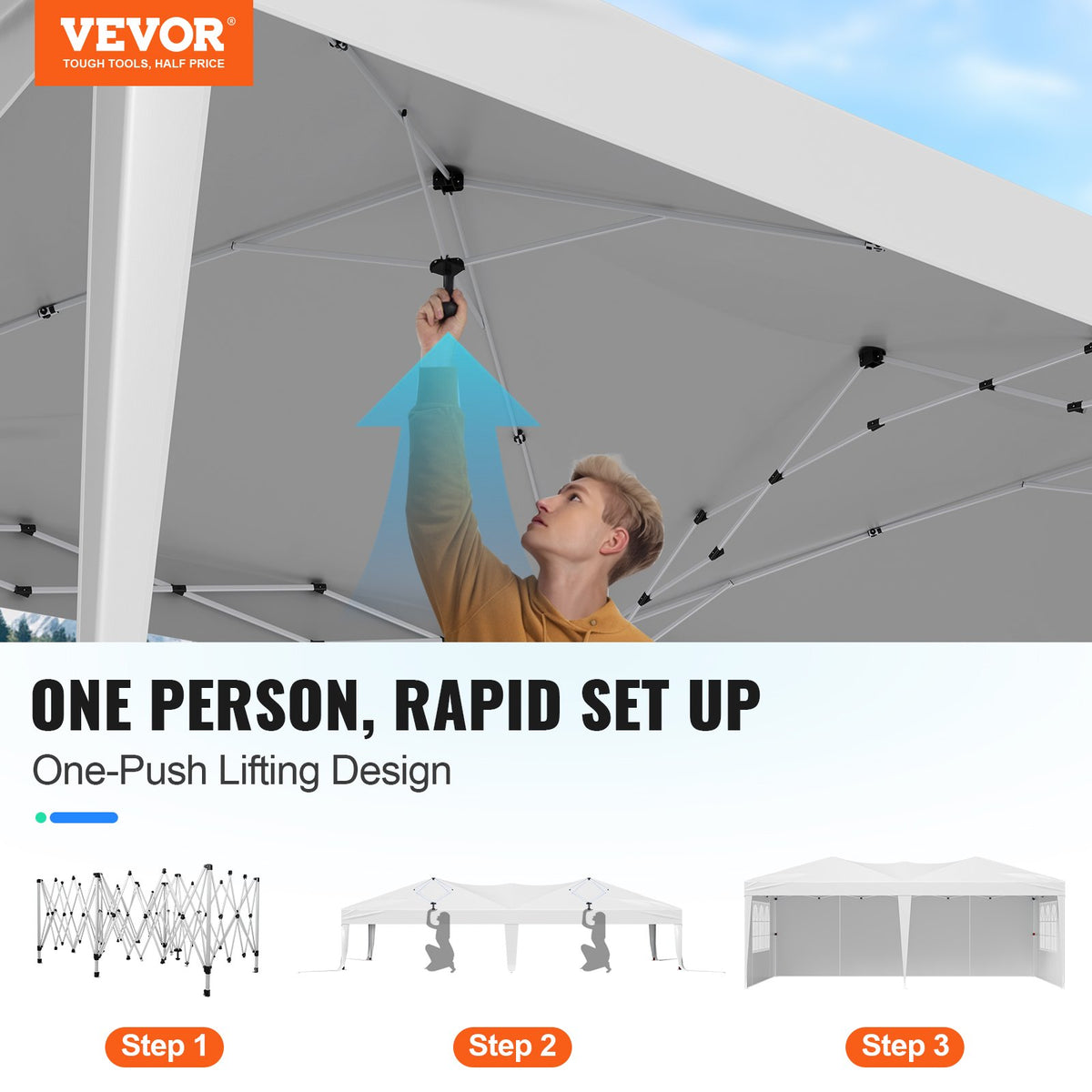 VEVOR Pop Up Canopy - Select Your Configuration - DCSYPPBK1020ZBPQ7V0 - view 2