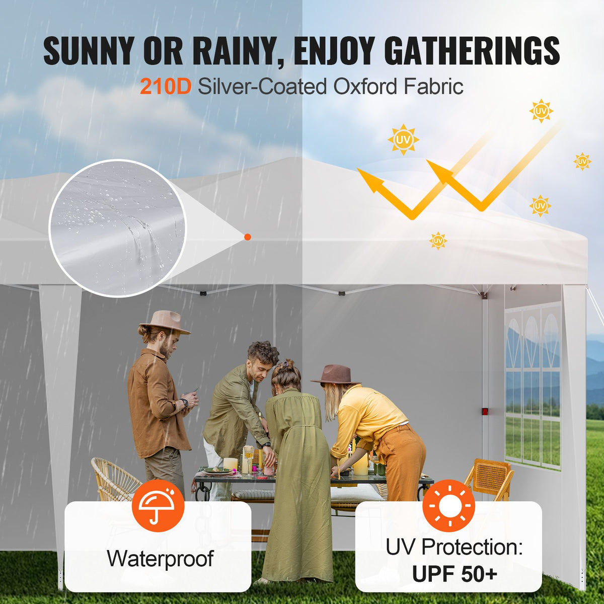 VEVOR Pop Up Canopy - Select Your Configuration - DCSYPPBK1020ZBPQ7V0 - view 3