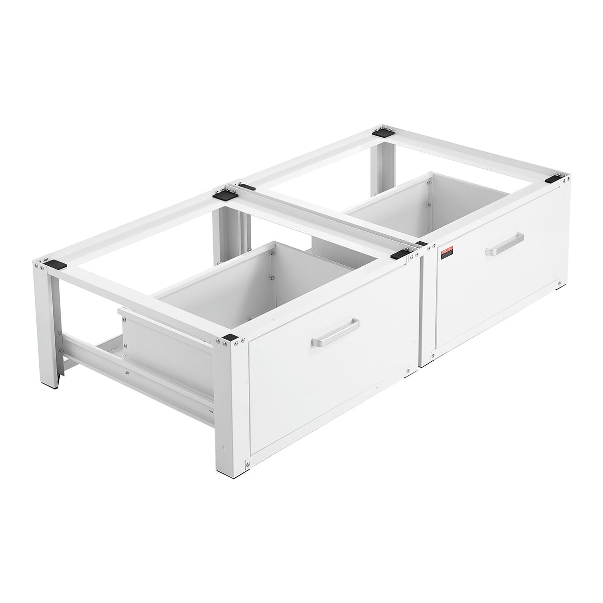 VEVOR Laundry Pedestal, 14 in Height, Washer and Dryer Pedestals with Drawer, 700 lbs Weight Load Capacity, Non-Slip Feet, Heavy-duty Steel Washing Machine Stand Universal Fit, White, 2 Pack - DCT2929INCH2028QM001V0 - view 10
