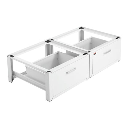 VEVOR Laundry Pedestal, 14 in Height, Washer and Dryer Pedestals with Drawer, 700 lbs Weight Load Capacity, Non-Slip Feet, Heavy-duty Steel Washing Machine Stand Universal Fit, White, 2 Pack - DCT2929INCH2028QM001V0 - view 10