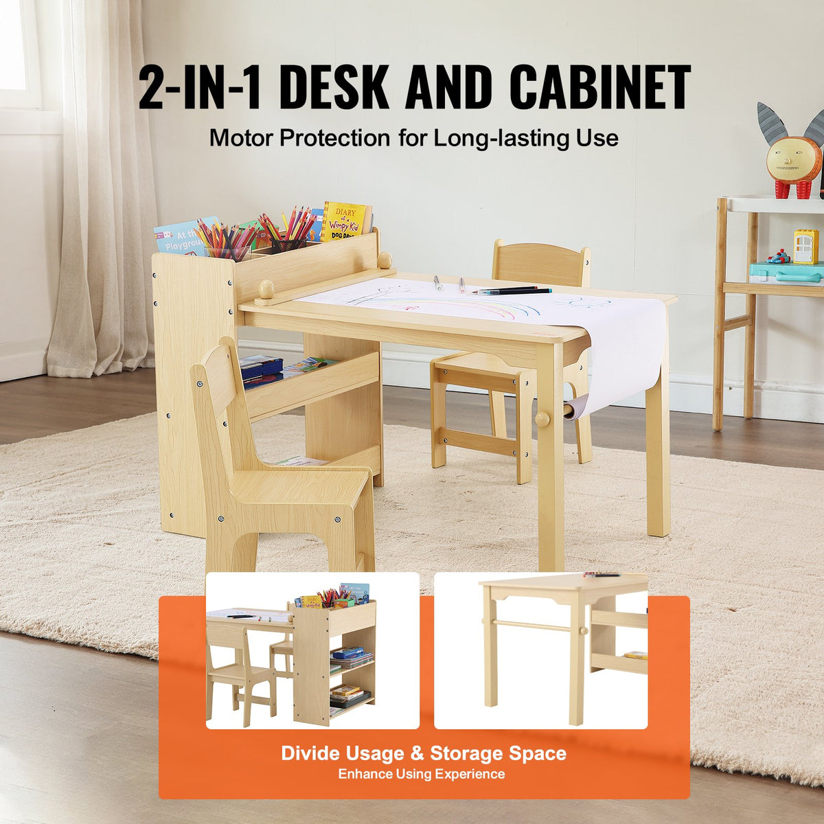 VEVOR Kid's Play Table and Chair - Select Your Configuration - DCWETZYYZEYYCNIMZV0 - view 3