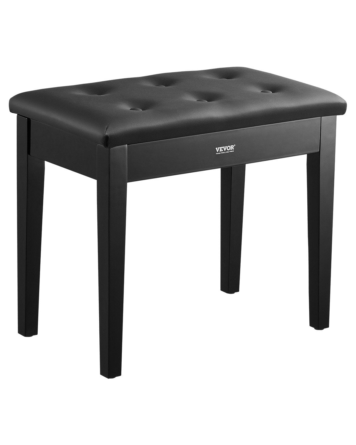 VEVOR Piano Bench, 22" x 13.78" x 19", Keyboard Piano Chair with High-Density Padded Cushion, Storage Compartment for Music Books, Wooden Piano Bookcase Stool Seat, for Vanity, Living Room, Bedroom - DCWXGQZDSMDR9NUMIV0 - view 1