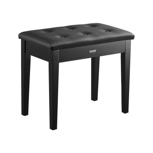 VEVOR Piano Bench, 22" x 13.78" x 19", Keyboard Piano Chair with High-Density Padded Cushion, Storage Compartment for Music Books, Wooden Piano Bookcase Stool Seat, for Vanity, Living Room, Bedroom - DCWXGQZDSMDR9NUMIV0 - view 2