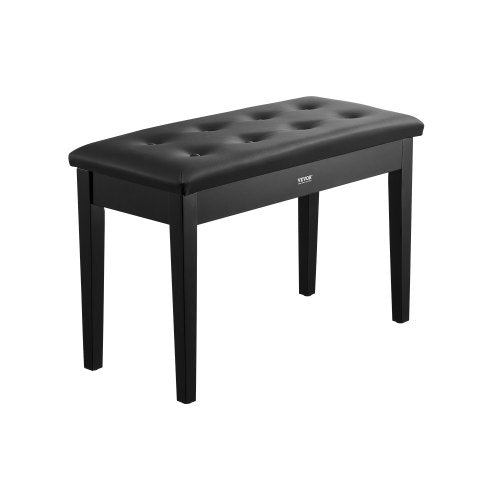 VEVOR Piano Bench, 29.5" x 14" x 19", Duet Keyboard Piano Chair with High-Density Padded Cushion, Storage Compartment for Music Books, Wooden Piano Bookcase Stool Seat, for Vanity and Living Room - DCWXGQZDSMSRMRZJGV0 - view 2