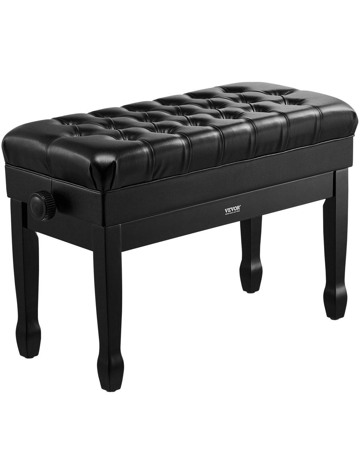 VEVOR Piano Bench, 29.5" x 14" x 20.3", Duet Keyboard Piano Chair with 20.3"-23.4” Adjustable Height, Padded Cushion, Storage Compartment for Music Books, Wooden Piano Stool Seat, for Vanity, Bedroom - DCWXGQZDSMSRQOODMV0 - view 1
