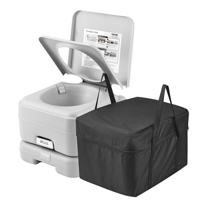 VEVOR Portable Toilet for Camping with Carry Bag, RV Toilet with 3.2 Gal Waste Tank, Push-Button Pressurized Flush Commode, Leak-proof and Odourless Travel Toilet for Adults Kids Camping Car - DCX32GAL32GALYTV0V0 - view 1