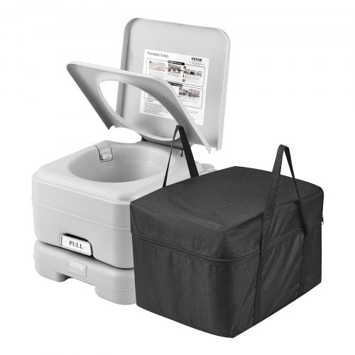 VEVOR Portable Toilet for Camping with Carry Bag, RV Toilet with 3.2 Gal Waste Tank, Push-Button Pressurized Flush Commode, Leak-proof and Odourless Travel Toilet for Adults Kids Camping Car - DCX32GAL32GALYTV0V0 - view 2