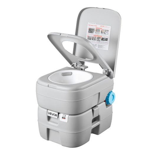 VEVOR Portable Toilet, 7.9 Gallon Detachable Waste Tank, 200 Flushes, Camping Toilet for Adults, Outdoor Travel Potty with Level Indicator, Suitable for RV Travel, Camping, Hiking, Boating and Trips - DCXBXSMTY63GMEF0J001V0 - view 1