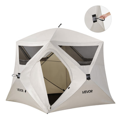 VEVOR Camping Tent, 4 Person Pop Up Instant Cabin Tent with Large Mesh Windows, 60 Seconds Easy Setup, Portable Cabin Hub Tents with Carry Bag for Family Outdoor Camping & Hiking, Upgraded Ventilation - DCZ9090INCH4FZHGY001V0 - view 1