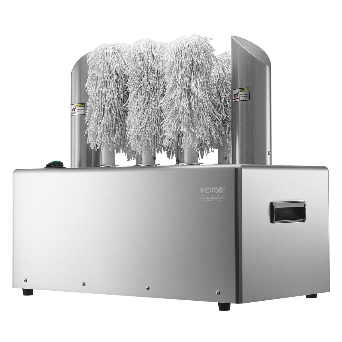 VEVOR Wine Glass Polisher Machine, 8-Brush Glass Polishing Machine, 660 Cups/Hour Electric Commercial Glass Polisher for Champagne Glasses, Beer Cups, Mugs, Perfect for Bar Restaurant Kitchen - DDCBJ8GST000Q1RYQV1 - view 1