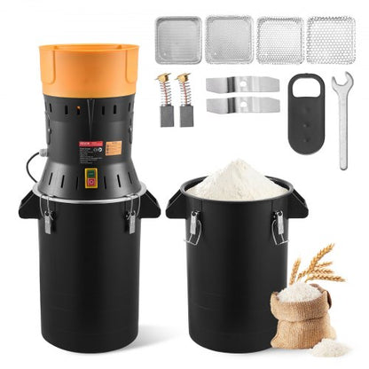 VEVOR Electric Grain Mill Grinder, 600W High Power Commercial Spice Grinder, 6.6 Gal Pulverizer Powder Machine with Galvanized Sharp Blades, for Dry Grains, Spices, Cereals, Coffee, Corn & Pepper - DDDPSGWYMJ25JR9JC001V1 - view 2