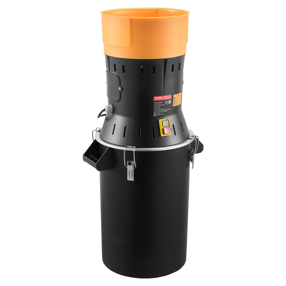 VEVOR Electric Grain Mill Grinder, 600W High Power Commercial Spice Grinder, 6.6 Gal Pulverizer Powder Machine with Galvanized Sharp Blades, for Dry Grains, Spices, Cereals, Coffee, Corn & Pepper - DDDPSGWYMJ25JR9JC001V1 - view 10
