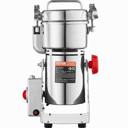 VEVOR 300g Electric Grain Mill Grinder, High Speed 1500W Commercial Spice Grinders, Stainless Steel Pulverizer Powder Machine, for Dry Grains Spices Cereals Coffee Corn Pepper, Swing Type - DDDPSGWYMJ30YEEUIV1 - view 10