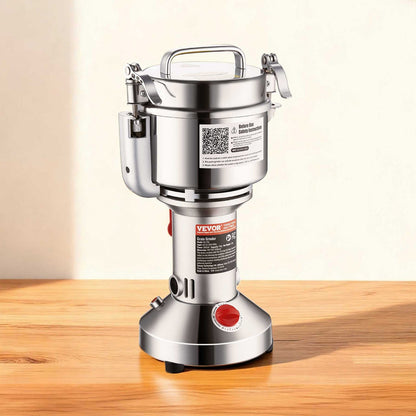 VEVOR 750g Electric Grain Mill Grinder, High Speed 2000W Commercial Spice Grinders, Stainless Steel Pulverizer Powder Machine, for Dry Grains Spices Cereals Coffee Corn Pepper, Straight Type - DDDPSGWYMJ75AIW6QV1 - view 9