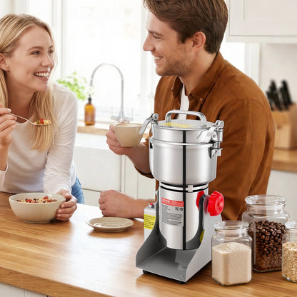 VEVOR 750g Electric Grain Mill Grinder, 2000W 28000RPM High Speed Spice Corn Dry Grinding Machine, Stainless Steel Pulverizer Powder Machine for Dried Grains Coffee Beans Spices Nuts (270° Swing Type) - DDDPSGWYMJ75F576B001V1 - view 9