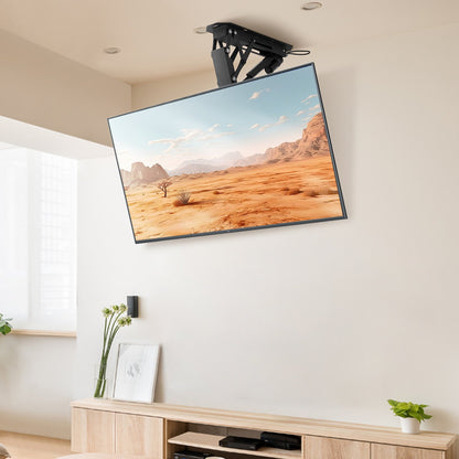 VEVOR Motorized Ceiling TV Mount, TV Wall Mount for 32 to 65 Inch TV, Electric Adjustable Ceiling TV Mount, Motorized Flip Down TV Mount Bracket with Max VESA 24 x 24 in, Fits TVs Up to 88 lbs - DDDSZJDDSVESHNAW9V1 - view 8
