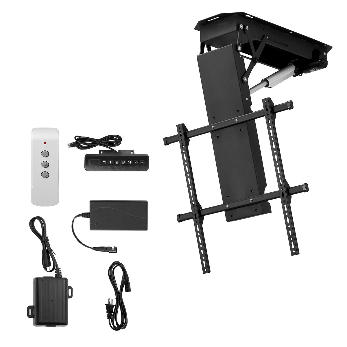 VEVOR Motorized Ceiling TV Mount, TV Wall Mount for 32 to 70 Inch TV, Electric Adjustable Ceiling TV Mount, Motorized Flip Down TV Mount Bracket with Max VESA 24 x 24 in, Fits TVs Up to 110 lbs - DDDSZJDDSVESMUPQOV1 - view 10