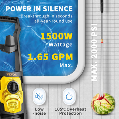 VEVOR Home Mobile Electric Pressure Washer - Select Your Configuration - DDG165GPM110VJP2BV1 - view 3