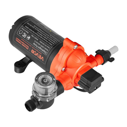 VEVOR Water Pressure Pump, 110V AC 4 GPM, 3-Chamber On Demand Electric Diaphragm Water Transfer Pump, 45 PSI Max Pressure, Automatic Pressure Switch, for Home Kitchen Garden Irrigation Car Washing - DDGMSBCGK110N88ET001V1 - view 10