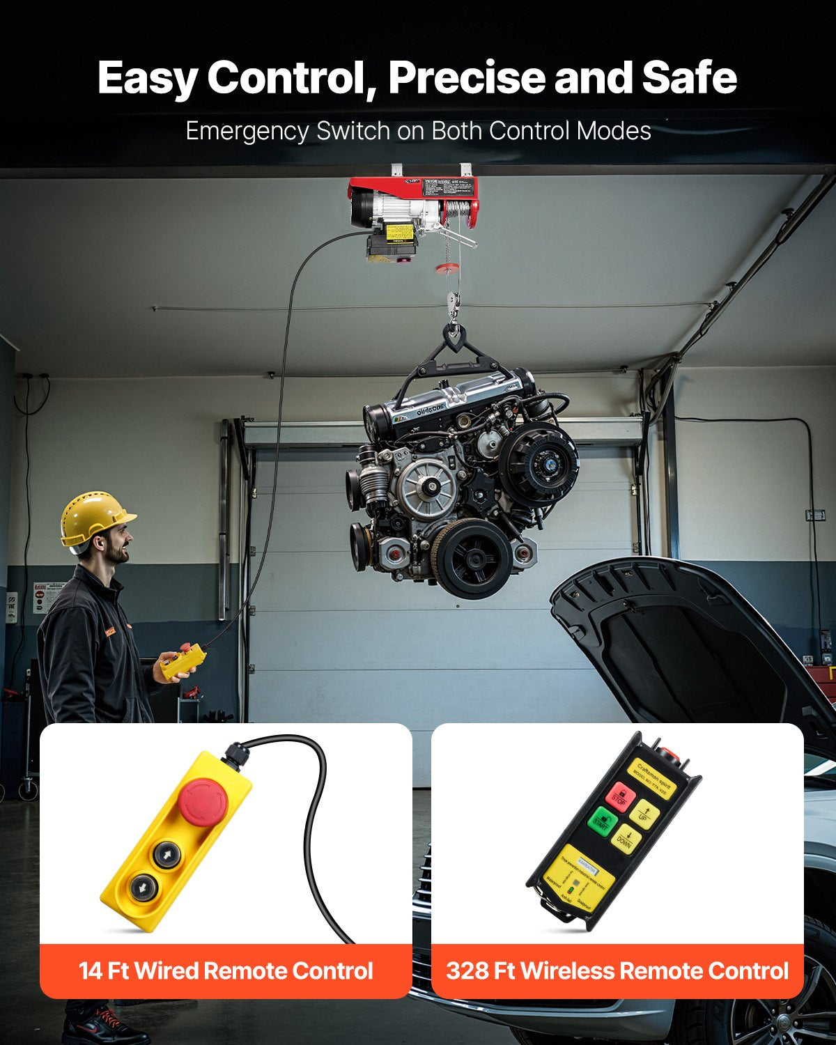 VEVOR Electric Cable Hoist - Select Your Configuration - DDGSSHLYXWXSZ60OHV1 - view 2