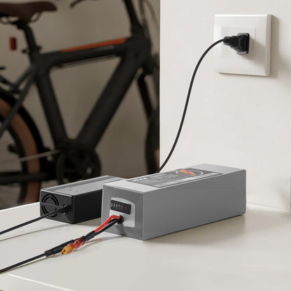 VEVOR 48V Electric Scooter Battery, 10Ah, Ebike Lithium Battery Pack with 30A BMS, Charger, T-Plug Expansion Cable, 500+ Cycles, Compatible with 2400W Motors, for Electric Bikes Bicycles, Scooters - DDHBCDC48V10T0WHA001V1 - view 9