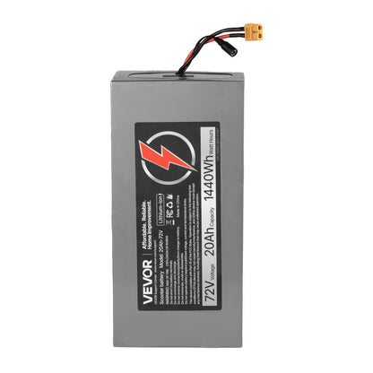 VEVOR 72V Electric Scooter Battery, 20Ah, Ebike Lithium Battery Pack with 50A BMS, Charger, T-Plug Expansion Cable, 500+ Cycles, Compatible with 7200W Motors, for Electric Bikes Bicycles, Scooters - DDHBCDC72V20KQFYG001V1 - view 10