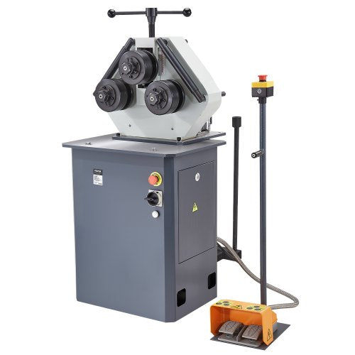 VEVOR 750W Electric Roll Bending Machine, 3-Roller Electric Pipe Bender Machine with Reversible Foot Switch, Support Horizontal/Vertical Operation (220V 60Hz 3-Phase, No Plug) - DDJGJ1636MM0NWBU1V4 - view 2