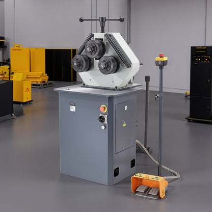 VEVOR 750W Electric Roll Bending Machine, 3-Roller Electric Pipe Bender Machine with Reversible Foot Switch, Support Horizontal/Vertical Operation (220V 60Hz 3-Phase, No Plug) - DDJGJ1636MM0NWBU1V4 - view 9