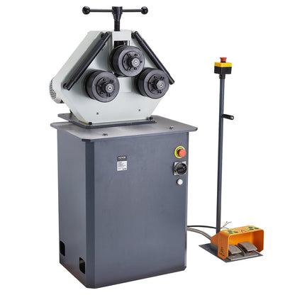 VEVOR 750W Electric Roll Bending Machine, 3-Roller Electric Pipe Bender Machine with Reversible Foot Switch, Support Horizontal/Vertical Operation (220V 60Hz 3-Phase, No Plug) - DDJGJ1636MM0NWBU1V4 - view 10