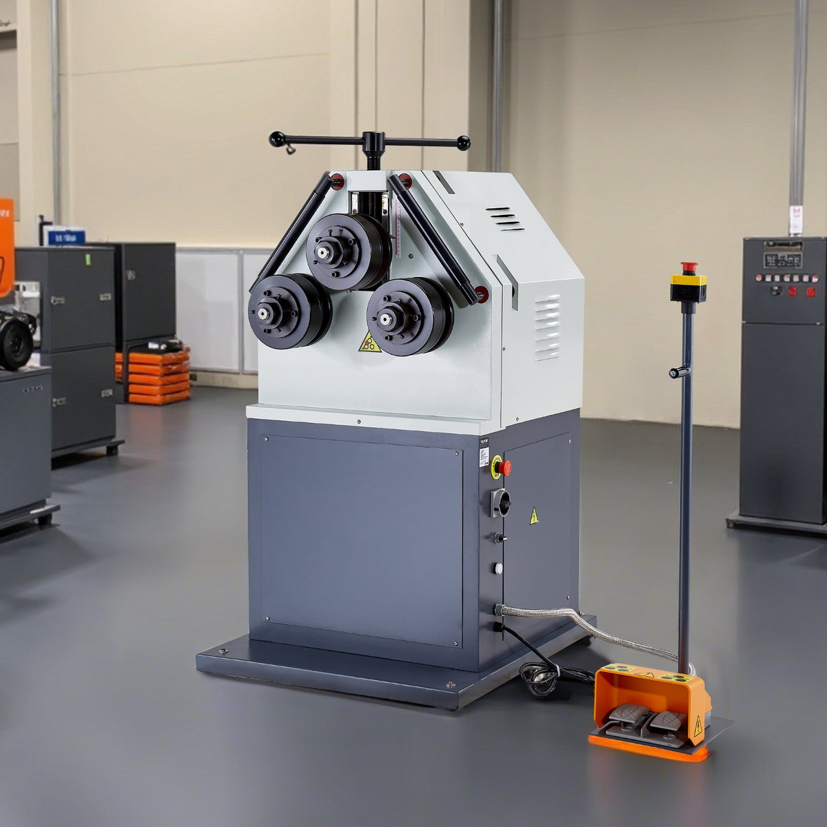 VEVOR 2.2KW Electric Roll Bending Machine, 3-Roller Electric Pipe Bender Machine with 180° Maximum Bending Angle & Reversible Foot Switch, Support Horizontal/Vertical Operation (220V 60Hz 3-Phase) - DDJGJ3070MM20GNSJV4 - view 9