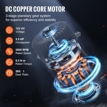 VEVOR Electric Winch - Select Your Configuration - DDJP1.2WB85FTGS01M2 - view 3