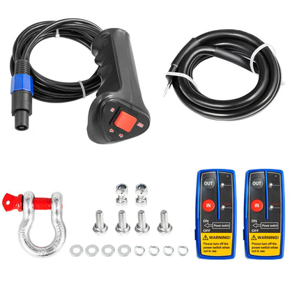 VEVOR 12V Electric Winch 17500 lbs Synthetic Rope 9.5 mm x 26 m Wireless ATV Winch - DDJP1.75WB2181H01A2 - view 10