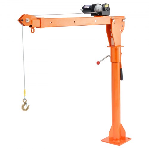 VEVOR Electric Pickup Truck Crane, 1100 lbs, Folding Truck-Mounted Bed Crane with Electric Winch 3500 lbs, Steel Pickup Truck Jib Crane Hoist 360° Swivel for Lifting Goods in Construction, Factory - DDJPCZDJDDJP4OMHJV9 - view 2