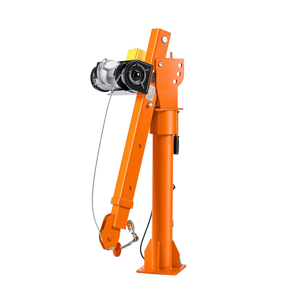 VEVOR Electric Truck Crane, 2200 lbs Pickup Truck Crane with 2200 LBS Electric Hoist, 360° Rotating Telescopic Boom, Premium Galvanized Steel, Foldable Pickup Bed Jib Hoist for Machine Lumber Lifting - DDKCZDJDDHLC2KMS3001V1 - view 10