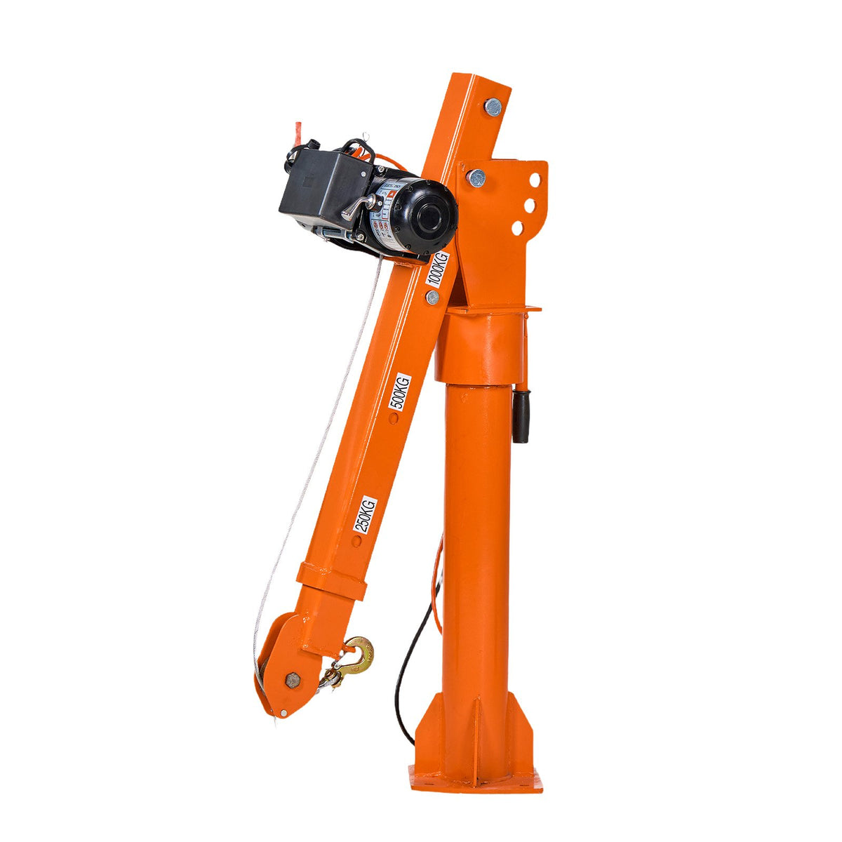 VEVOR Electric Truck Crane, 2200 lbs Pickup Truck Crane with 12V 6000 lbs Electric Winch, 360° Rotating Telescopic Boom, Premium Galvanized Steel, Foldable Pickup Bed Jib for Machine Lumber Lifting - DDKCZDJDDJPCV711N001V9 - view 10