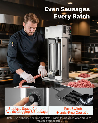 VEVOR Sausage Stuffers - Select Your Configuration - DDKGCJLS15L0UEPNT001V1 - view 2