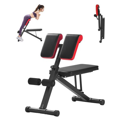VEVOR Multi-Functional Weight Bench for Full Body Workout, Roman Chair Hyperextension Bench, 330 lbs Adjustable & Foldable Equipment for Back Arm Core Ab Workout, Sit Up Exercise Machine for Home Gym - DDKLMYAX330L58RT2V0 - view 2
