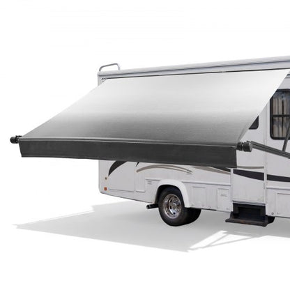 VEVOR Motorized RV Awning Complete Kit, 15.06FT Electric Retractable RV Awning with Aluminum Alloy Frame & Waterproof Fabric, Outdoor Camping Trailer Awnings Fit Most RVs (15FT Type, Gradient Black) - DDKSSSFCZYP1FIVQR001V9 - view 2