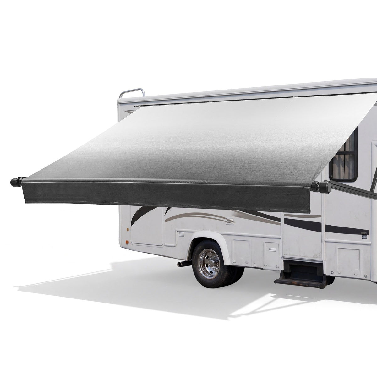 VEVOR Motorized RV Awning Complete Kit, 20.06FT Electric Retractable RV Awning with Aluminum Alloy Frame & Waterproof Fabric, Outdoor Camping Trailer Awnings Fit Most RVs (20FT Type, Gradient Black) - DDKSSSFCZYP236GD3001V9 - view 1