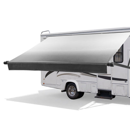 VEVOR Motorized RV Awning Complete Kit, 20.06FT Electric Retractable RV Awning with Aluminum Alloy Frame & Waterproof Fabric, Outdoor Camping Trailer Awnings Fit Most RVs (20FT Type, Gradient Black) - DDKSSSFCZYP236GD3001V9 - view 1