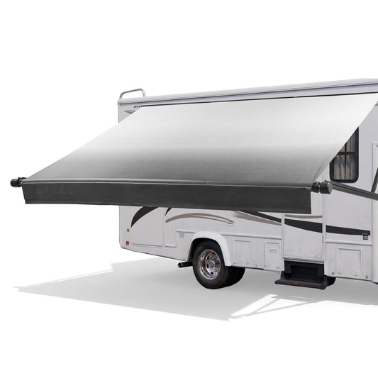VEVOR Motorized RV Awning Complete Kit, 20.06FT Electric Retractable RV Awning with Aluminum Alloy Frame & Waterproof Fabric, Outdoor Camping Trailer Awnings Fit Most RVs (20FT Type, Gradient Black) - DDKSSSFCZYP236GD3001V9 - view 1