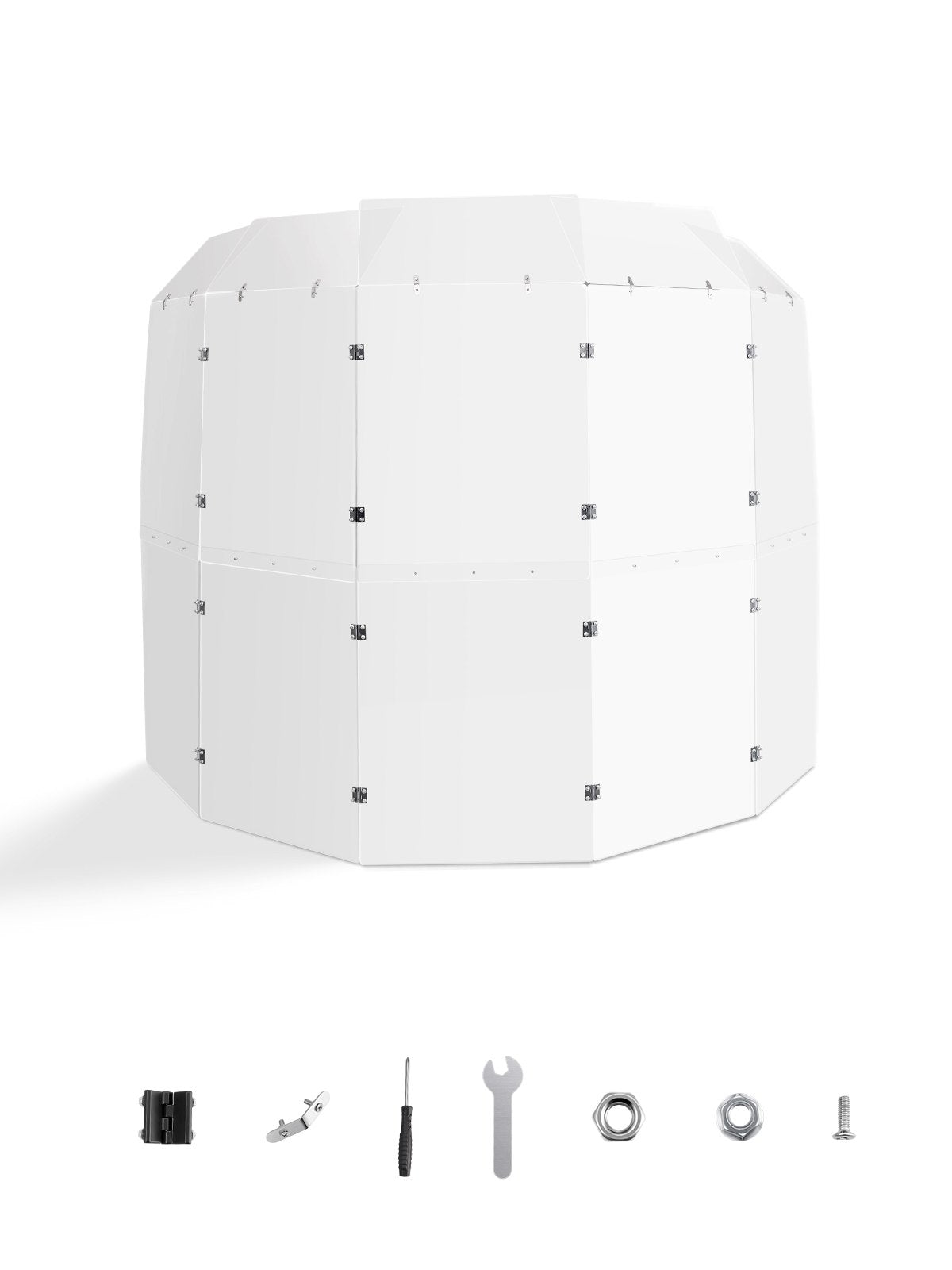 VEVOR Drum Shield, 5 Panels 2ft x 5ft Portable Acrylic Drum Cage with Zinc Alloy Hinges and Deflectors for Church Concert Halls, Drum Shields Drum Sound Barrier Suitable for Practice and Performance - DDLBGD5PZH2YOFP72V0 - view 1